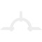 Ekena Millwork Ericson Architectural Grade PVC Gable Bracket, 96"W x 44"H x 2"D x 6"F, 11/12 Pitch GBP096X44X0206ERI00 - alternate 4